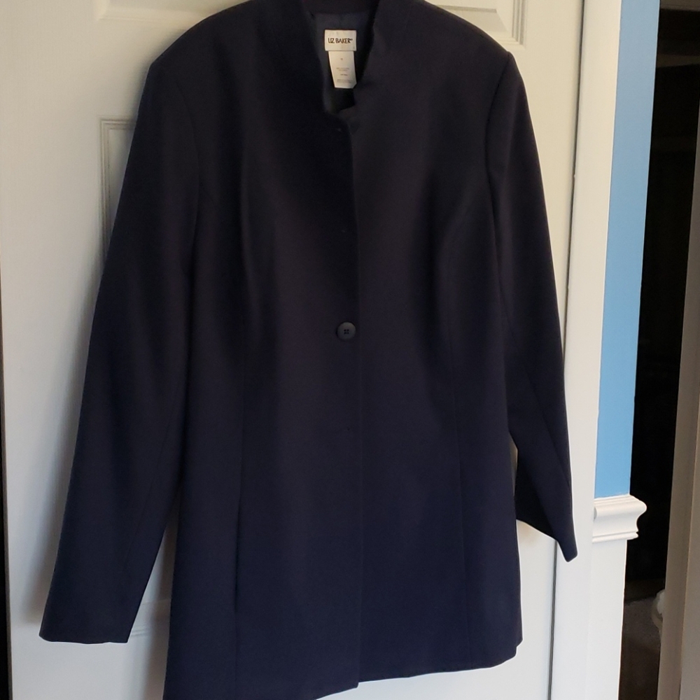 Liz Baker navy blazer